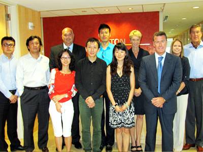 12年9月：鲲鹏访问美国一流的百年历史的Carlton Fields律师行 