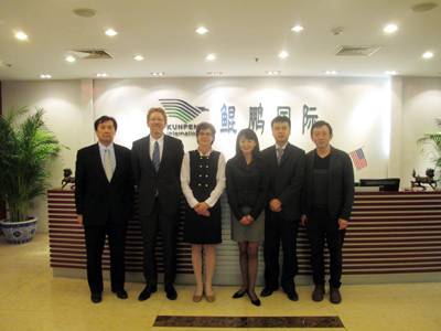 13年3月：美国一流律师行Miller Mayer访问鲲鹏 